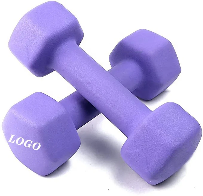 

Factory Directly Wholesale Gym Fitness Womans Hex Vinyl Dipping Neoprene Dumbbell Set Weights