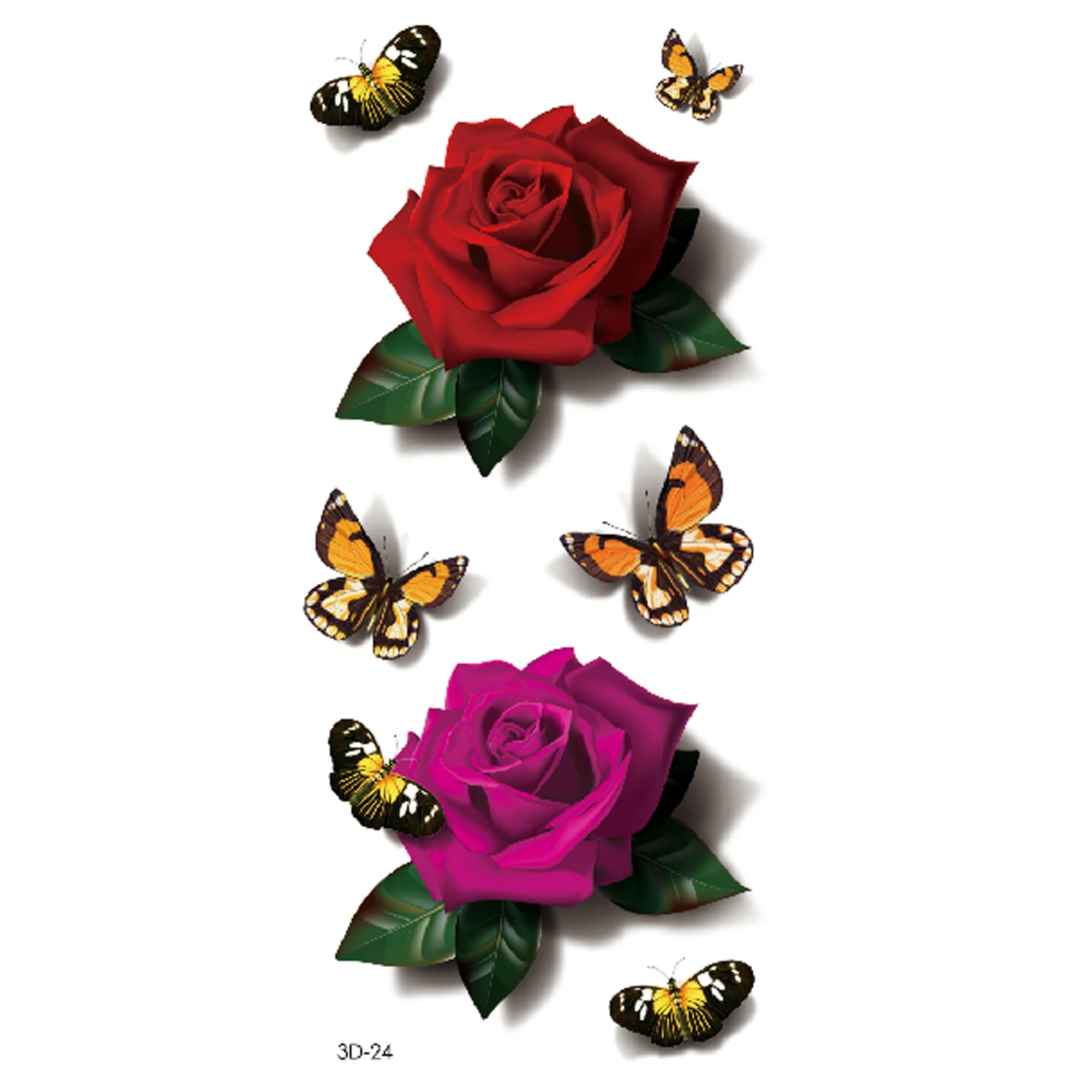 

Pop Top New Hot Removable Color Sexy Women Temporary Tattoo Stickers, Cmyk