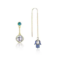 

2019 fashion minimalist jewelry 925 sterling silver blue drop earrings