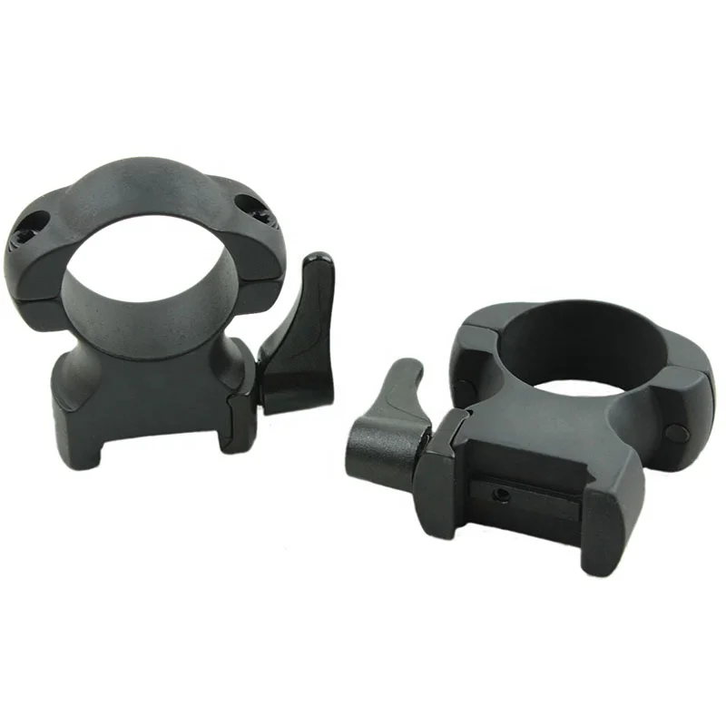 

Goyea Tactical 1 Inch 25.4mm Steel Quick Release Picatinny Weaver Rings Riflescope Mounts for Hunting Rifle Scope, Black