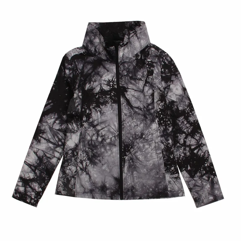 

Wholesale outdoor plus size tie dye printed jacket women ladies zipper printed waterproof windbreaker jacket, Customizable