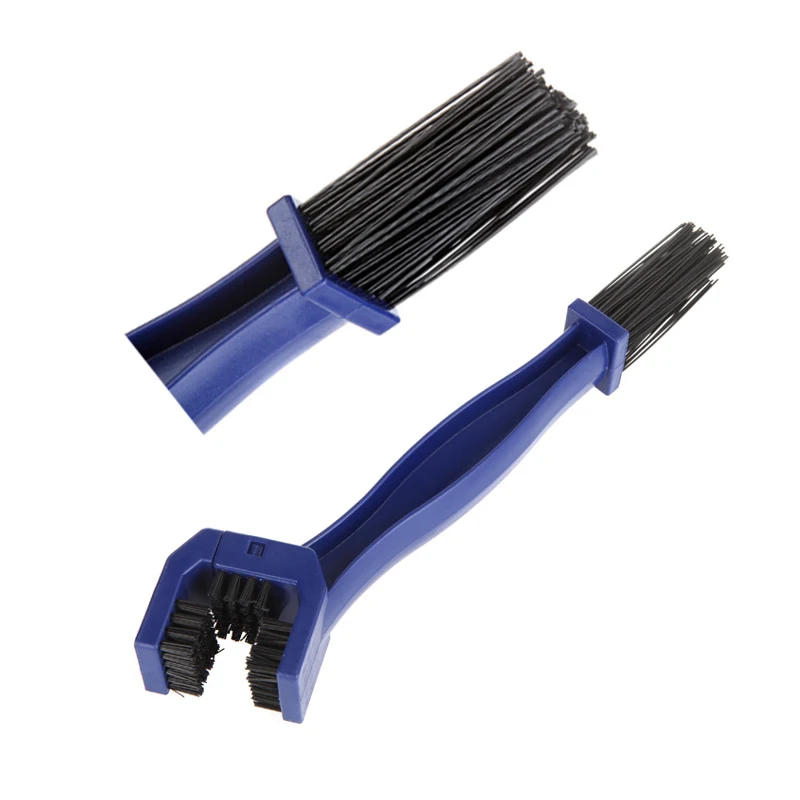 

Portable Bicycle Motorcycle Chain Crankset Brush Bike Chain Cleaner Brush, Blue red