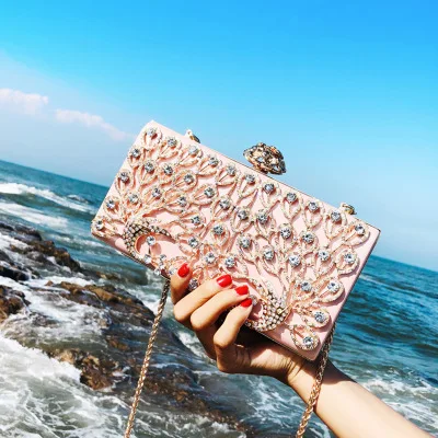 

Set auger banquet evening handbag women's shoulder bag high-grade fashion chain inclined across a small package