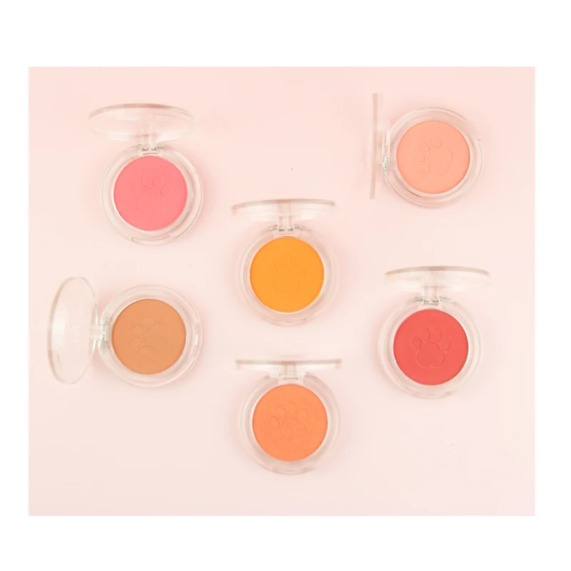 

Hot Selling Private label Paw Blush Powder 10 colors Nude Single Cheek Makeup Blusher