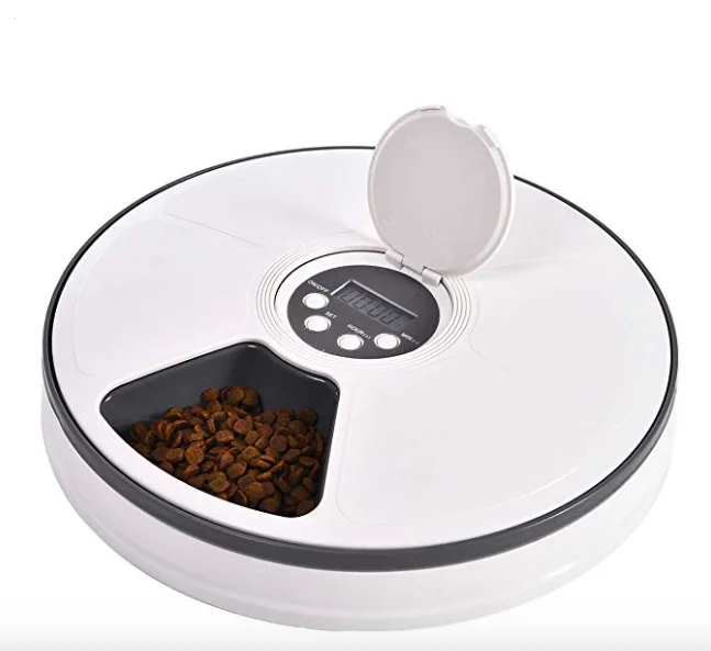 Cat Dog 6 Meal Trays Dry Wet Food Dispenser Smart Programmable Buy 6 Meals Food Dispenser Dog Timed Feeder Pet Feeder Product On Alibaba Com