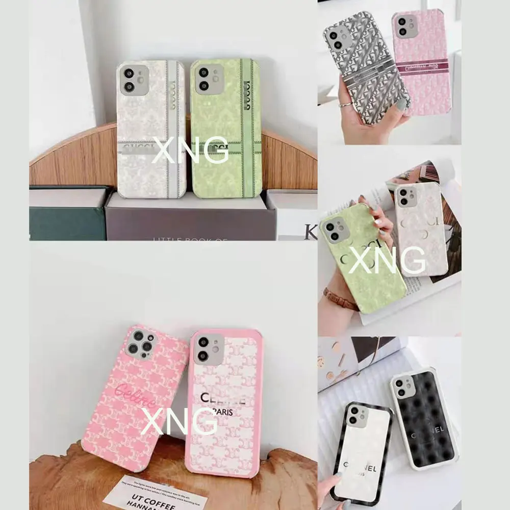 

new luxury glass luxury tpu cases for iphone 7 8 11 plus tpu phone case XR xs Max luxury designer phone case iphone 12 pro max