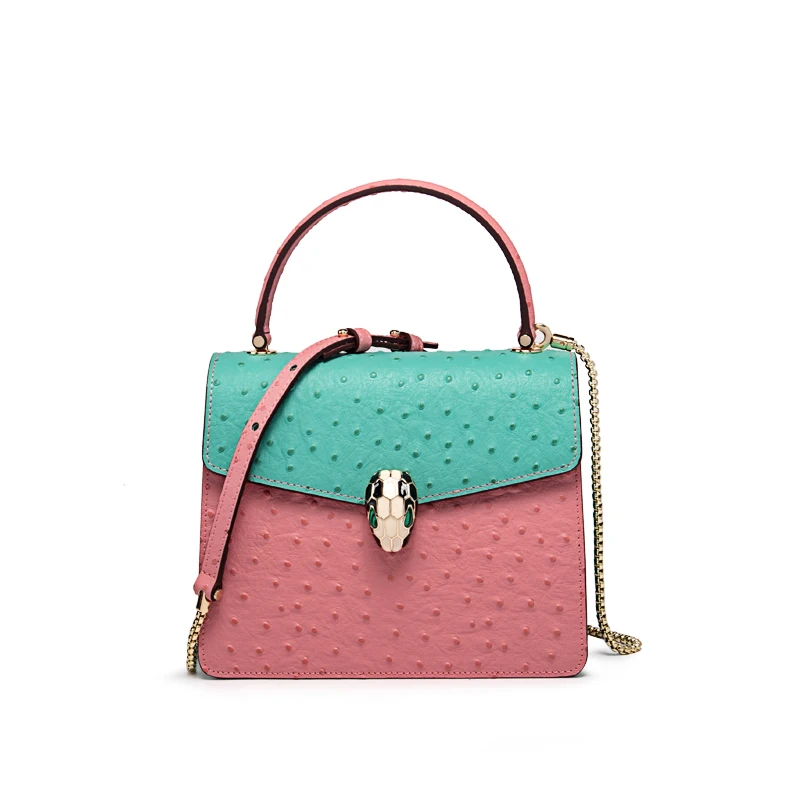 

ostrich leather tote cross body bags