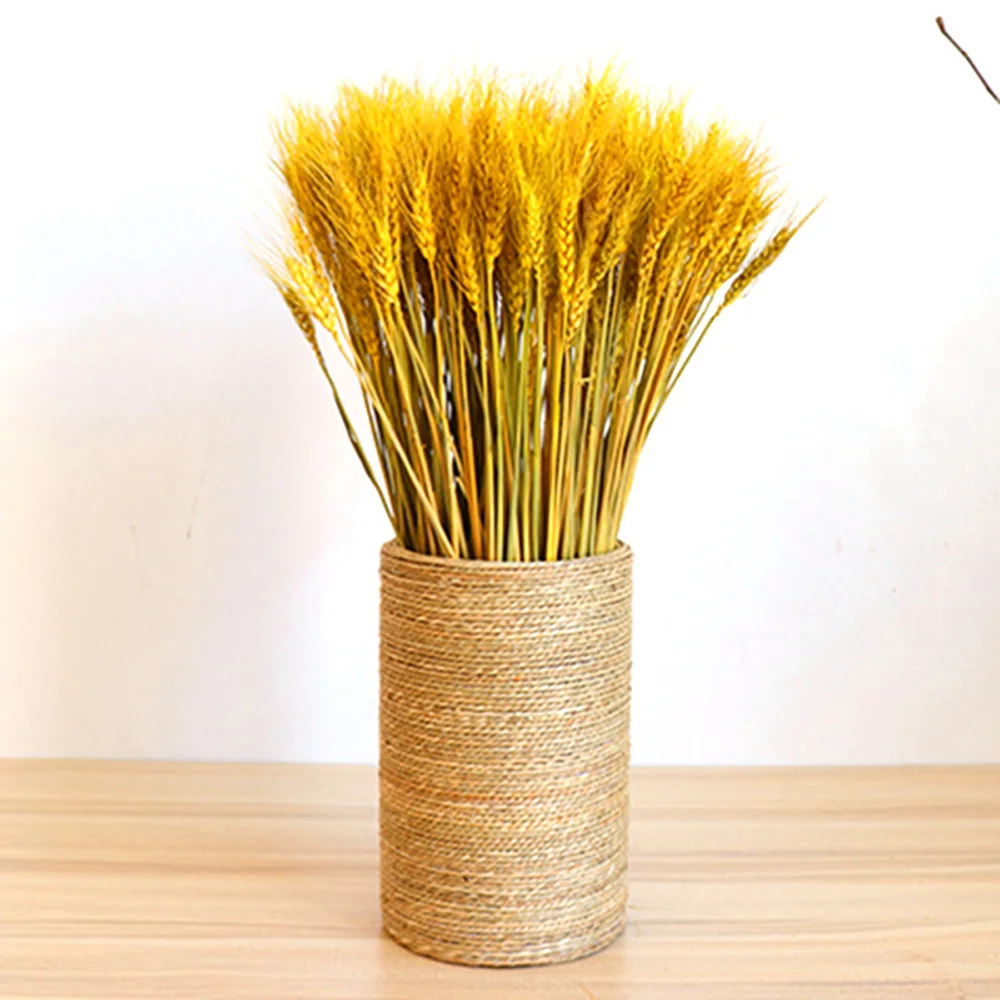 

50Pcs/lot Real Wheat Ear Flower Natural Dried Flowers for Wedding Party Decoration DIY Craft Scrapbook Home Decor Wheat Bouquet