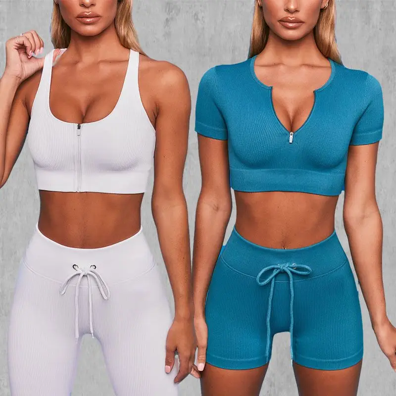 

2021 thread tight best selling sportswear gym clothing for ladies seamless gym clothing for women workout yoga set