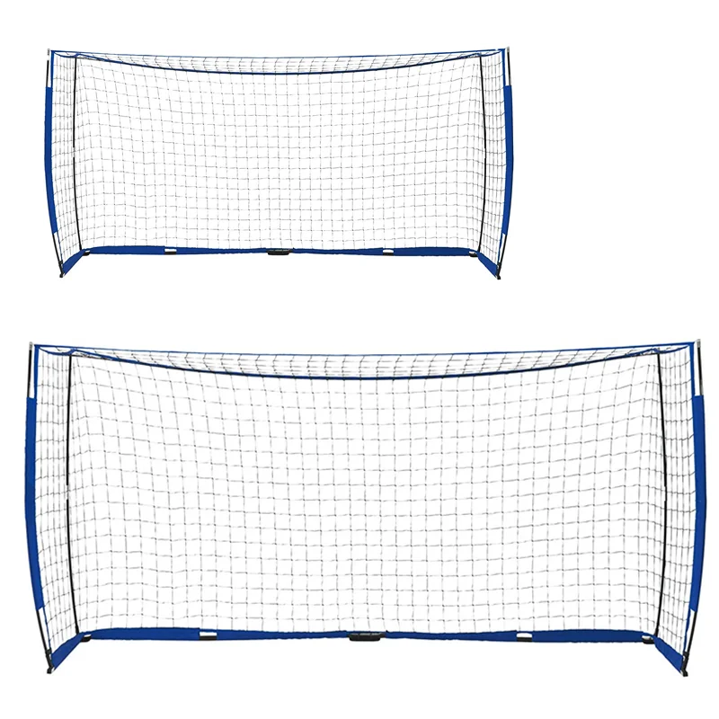 

Easy Setup Iron Poles and Portable Design Soccer Goal Knotless Kids' Soccer Net, Customize color