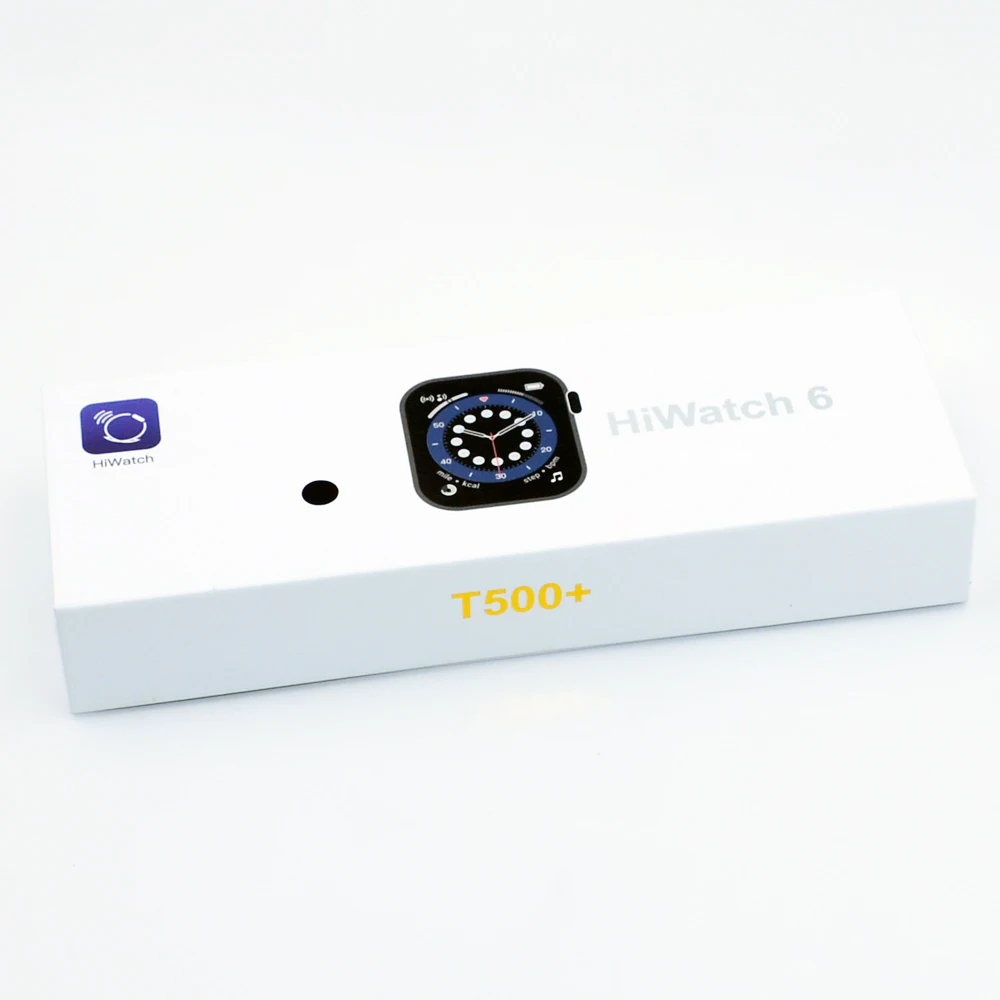 

2021 Reloj Inteligente Hiwatch Heart Rate T500+ Wrist Smartwatch Blood Pressure Monitoring Series 6 Smart Watch