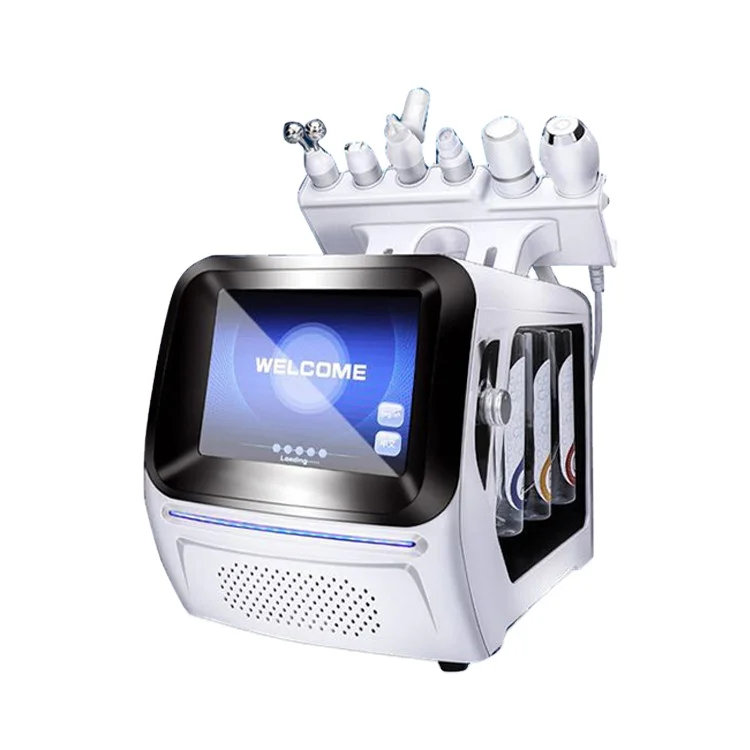 

4 in 1 skin rejuvenation h2o2 oxygen l skin care device aqua peel machine professional skin care machine, White