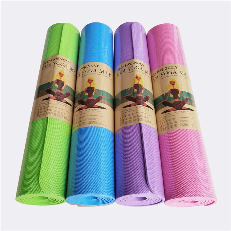 

Non-Slip high density Exercise Workout Pad for Home fitness Meditation Accessory Yoga Mat high density fitness yoga eva mat, As picture