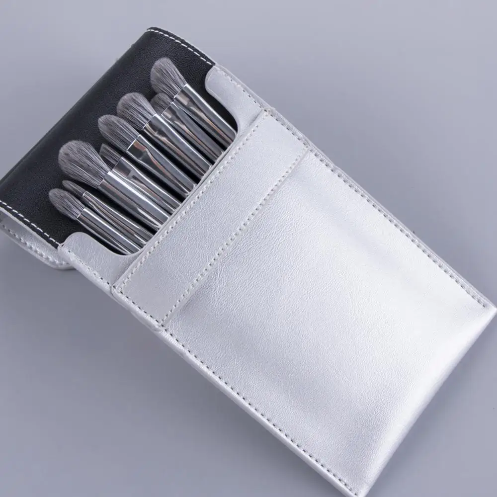 

Wholesale Private Label White Flat Blending Makeup Eyeshadow Brushes, Sliver, pink