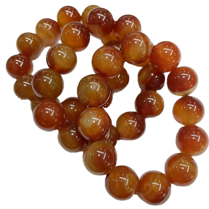 

Red Agate Bracelet 4-20MM 7.5 inch Bracelet Red Agate Bracelet bead chain