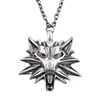Hot Jewelry Fans Gift Wolfs with Red Eyes Medallions Pendant Necklace
