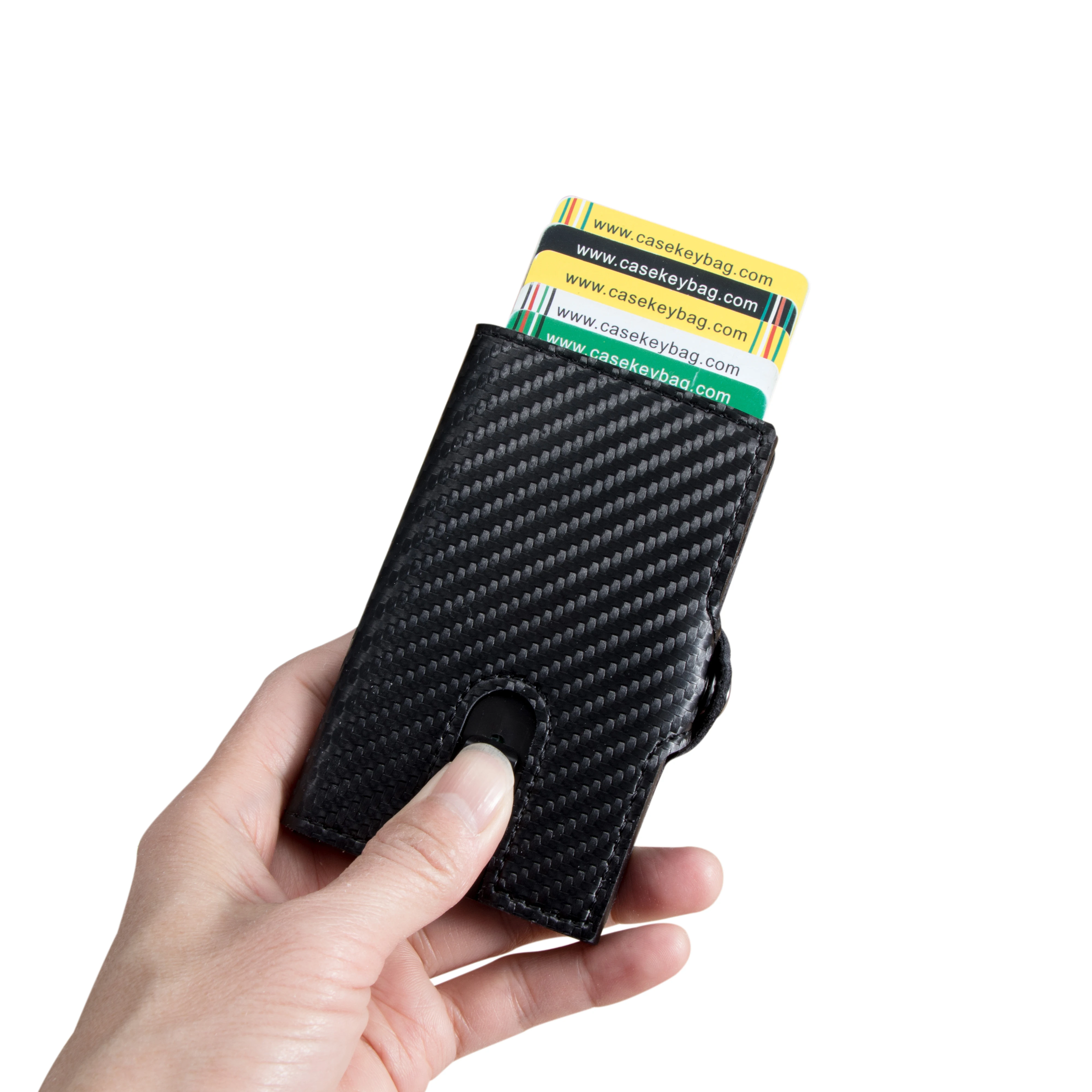 

High Quality Hot Selling Double Carbon Fiber Slim Wallet Carbon Card Case Credit Card Holder for Men, Black, grey