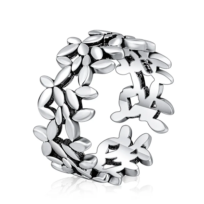 

Lucky Olive Leaf Open 925 Silver Rings For Women 2020