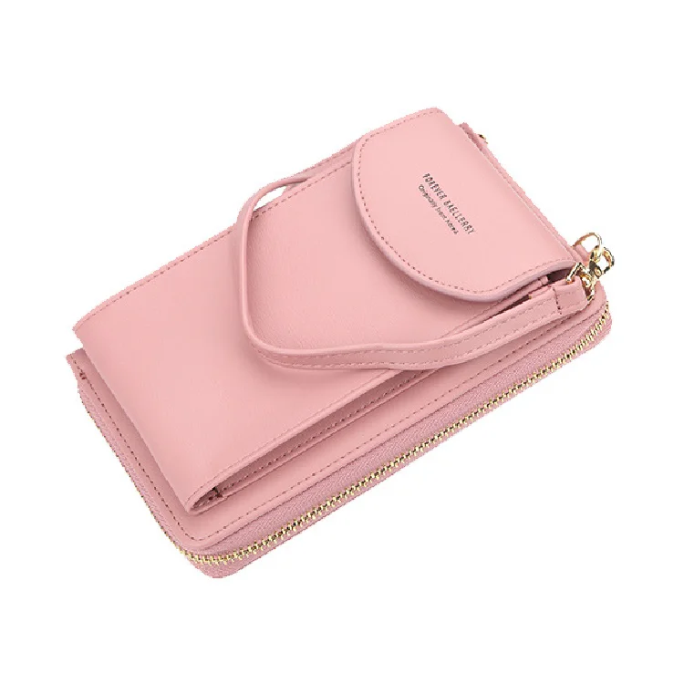 

New Baellerry Pure Color Crossbody Mobile Phone Fashion Wallet Bag for Women/Young Girls Small Purse Bag With Shoulder Strap, 12 colors
