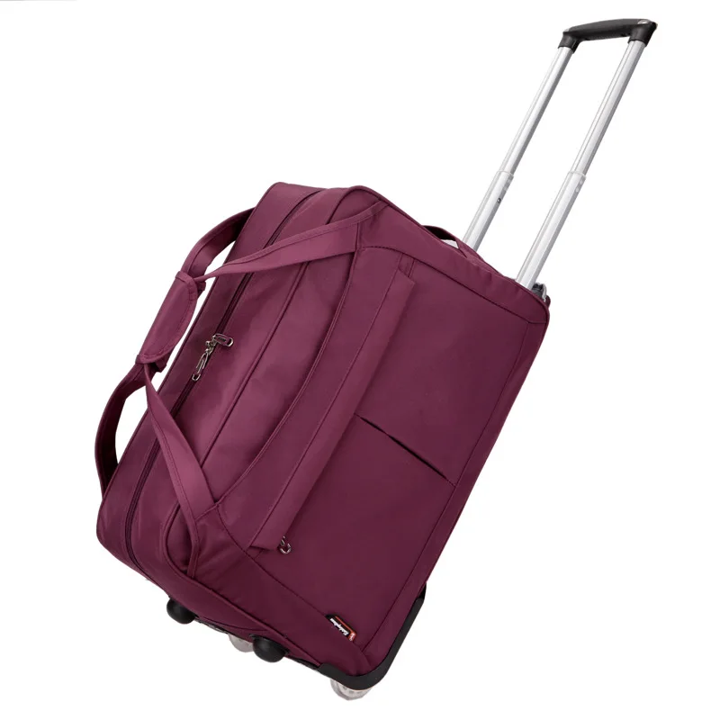 

Twinkle Travel Foldable Trolley Carry-on Fabric Hand Bag With Wheel