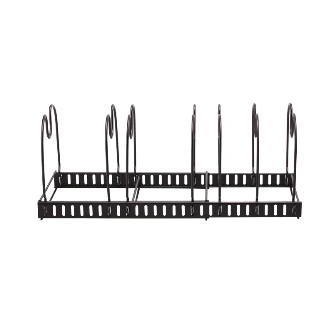 

Kitchen free perforated pot cover rack shelf storage rack cutting board rack