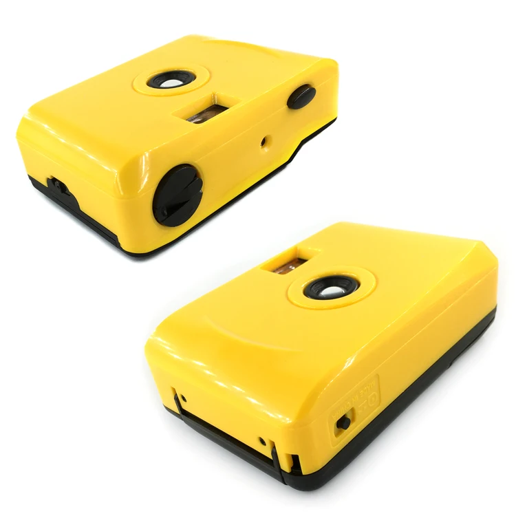 
Beestar Plastic Fixed Focus Manual Vintage Mini 35mm Film Camera Instant Camera Pure Color Yellow 