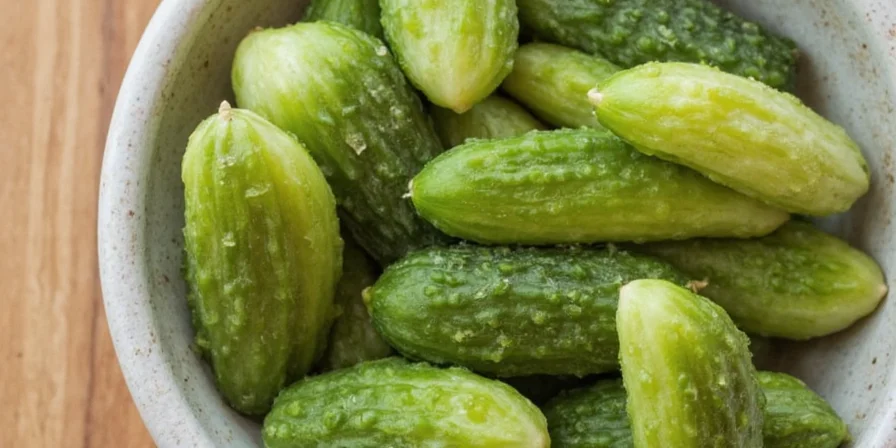 Artistic rendering of a smiling pickle with tiny glasses