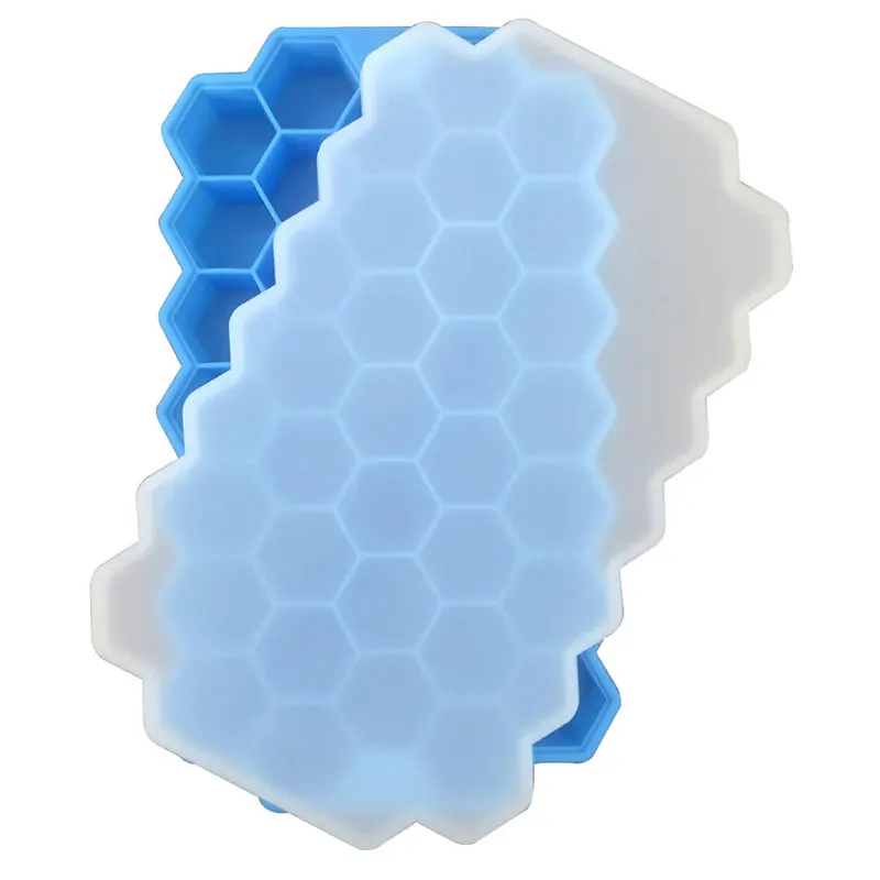 

Professional Lower Price Reusable BPA Free Silicone Ice Cube Tray With 37 Cover