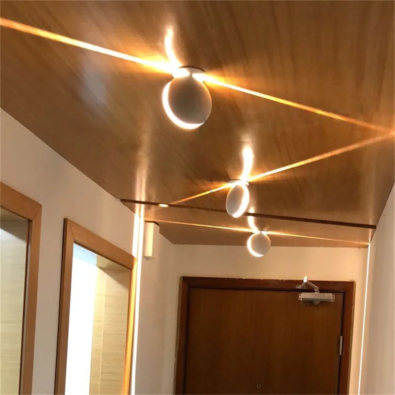 Factory Supply Modern Indoor Wall Light Sconces Aluminum LED Wall Lamp Creative Spot Light Decorative For Home Aisle Corridor