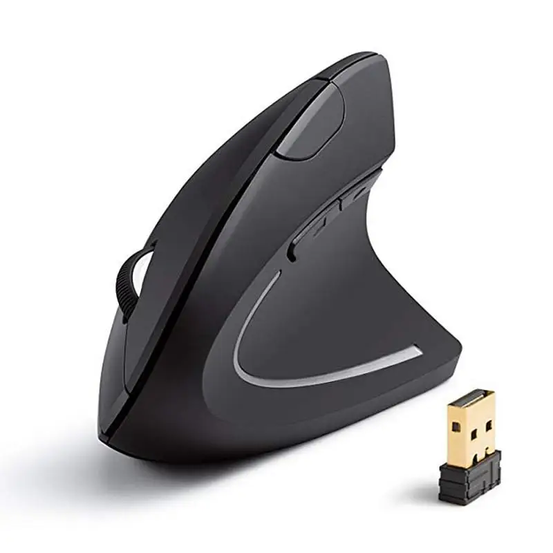 

Hot Selling Rechargeable Vertical Mice Ergonomic Wireless Mouse with 2.4G USB Receiver optical 1600DPI For laptops