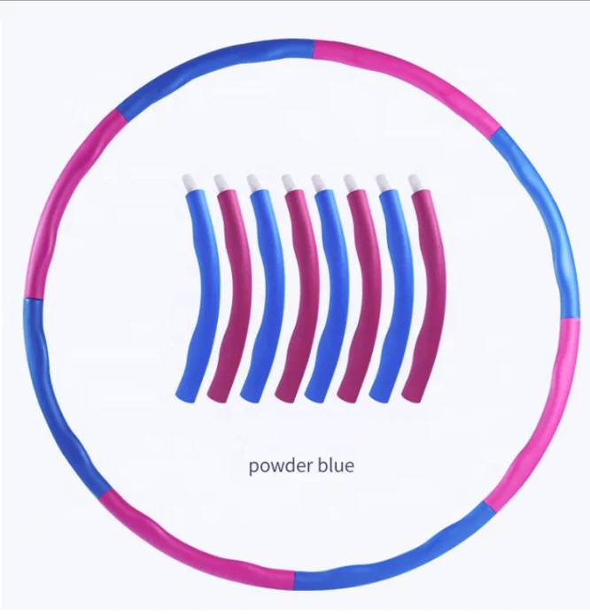 

Removable hoolah hoop fitness Foam Hoop Hard Tube Circle Gym hula ring Bodybuilding Workout Fat Loss hulla hoop, Multi color
