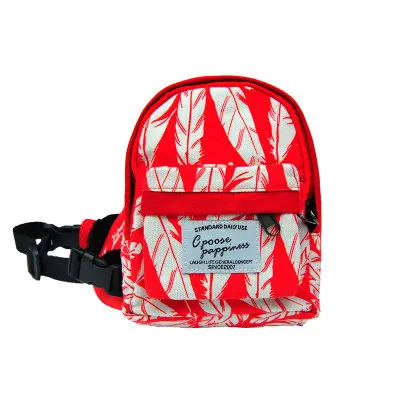 

Dog outing backpack snacks bag decor bag strap adjustable dog fun school bag