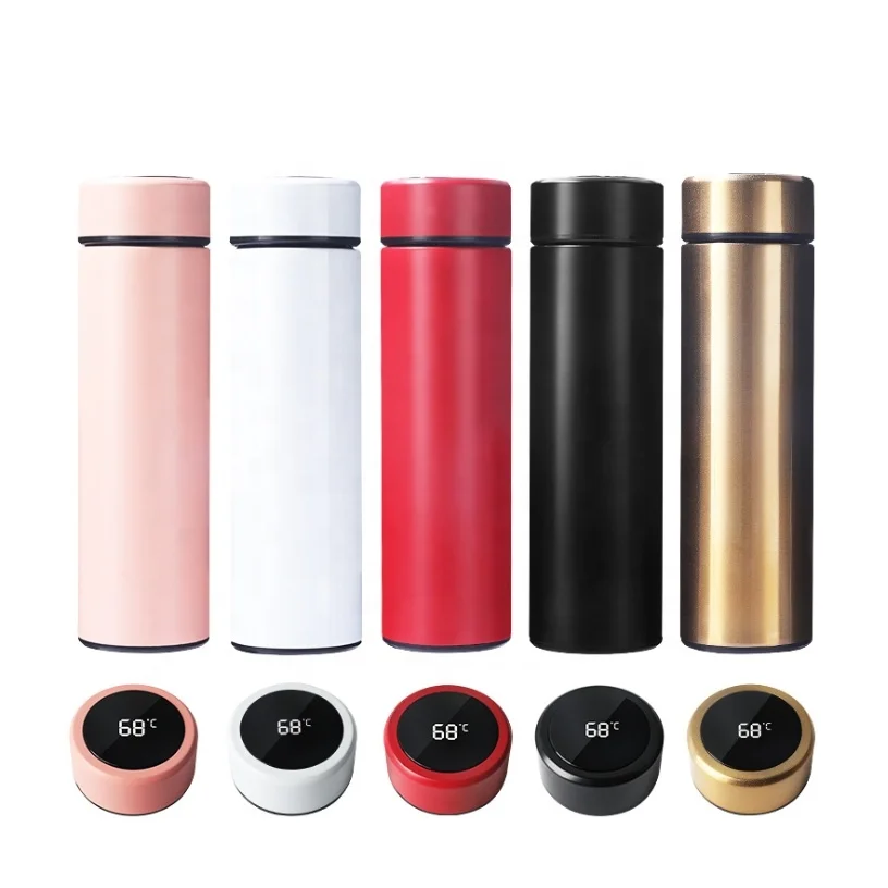 
2020 Temperature Bottle Intelligent Stainless Steel Thermo with LCD Touch Screen Insulated Vacuum Smart Water Thermal Bottle 