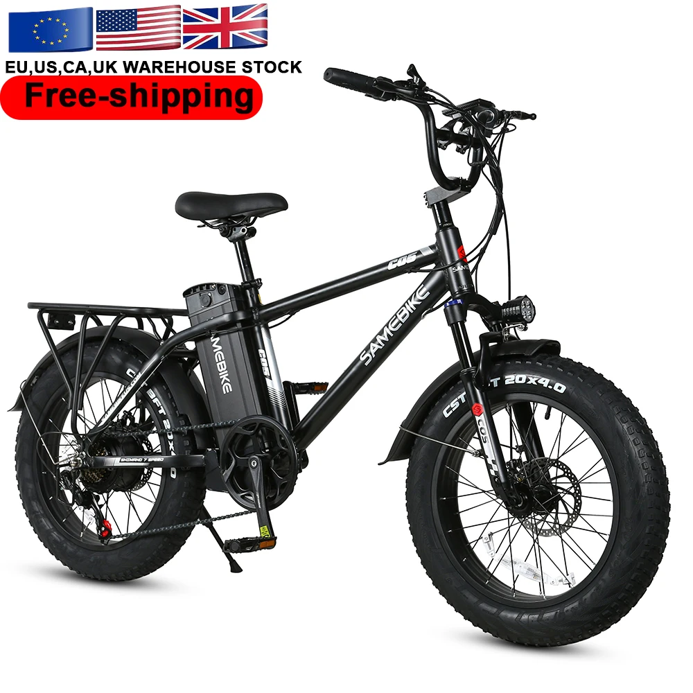 

US stock hotsale item XWC05 48V13A Lithium-ion Battery Fat Tire 750W 7 Speeds Electric Mountain eBike free shipping