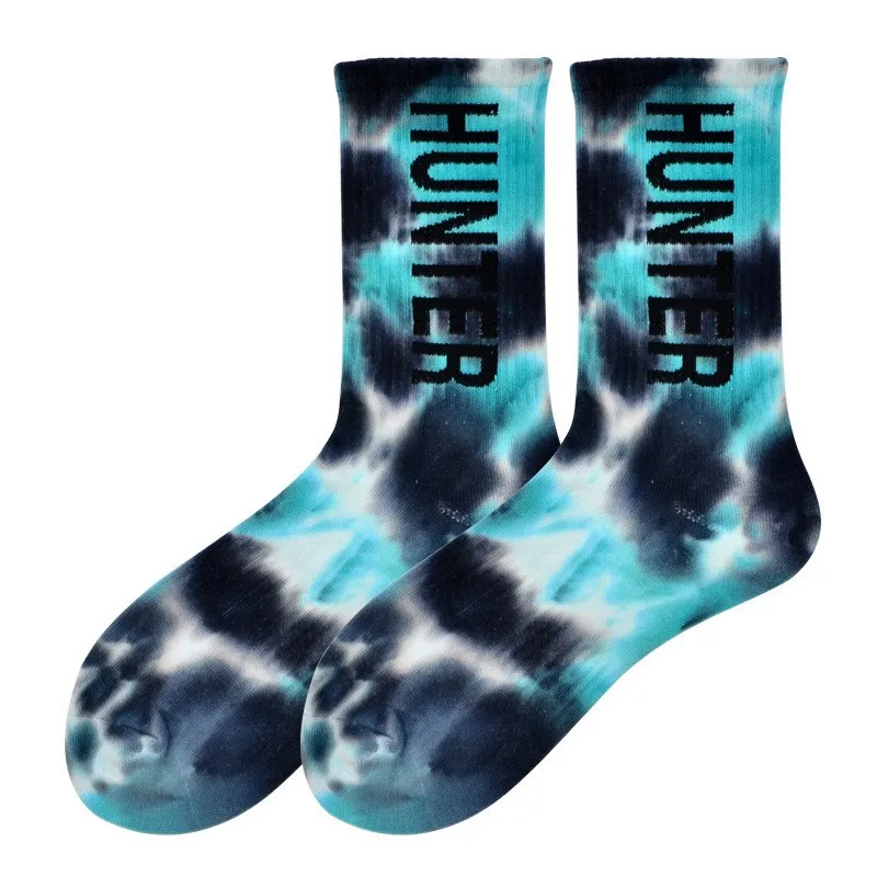 

Custom fashion design europe USA hotsale sport sock wholesale brown tie dye men crew socks