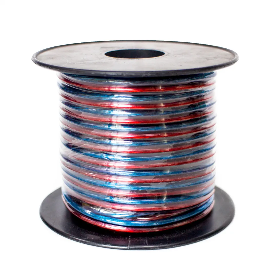 

stranded CCA TC OFC transparent PVC 14AWG 16awg 18awg speaker wire speaker cable