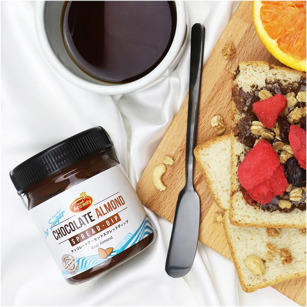 
Best Quality Best Price Made from Thailand Jam Chocolate Almond Spread Halal and BRC Certified 