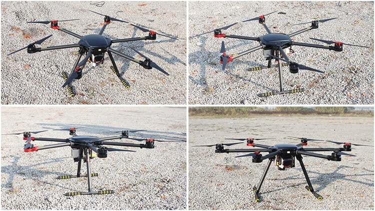 360 Rotate Lighting Long Flight Time Electric Powered Heavy Lift 6 Spirals Wing Drone