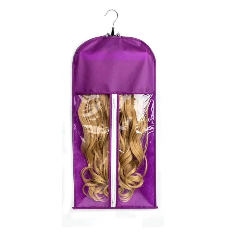 

Hair extensions Wig storage bag dust cover bag packaging bag with hanger, Optional