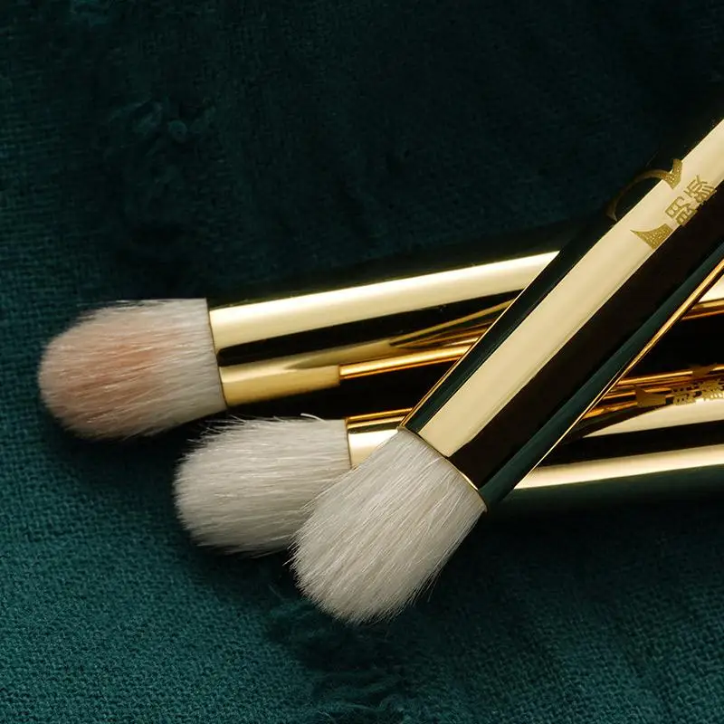 

Super Hot Luxury High Quality Vegan 10 pcs Gift Make Up Brushes New Gradient Color Custom Cosmetic Makeup Brush Set, Green