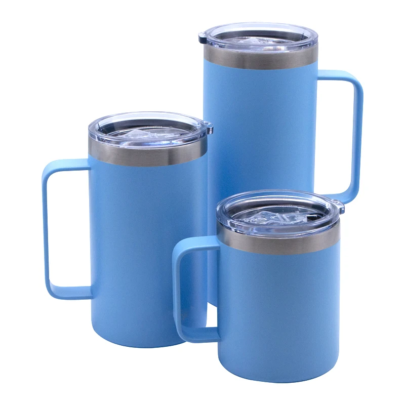 
WeVi 14oz 24oz 32oz Double Wall Camping Mug,Insulated Custom Stainless Steel Thermos Travel Mug,Thermal Coffee Mugs with Logo 