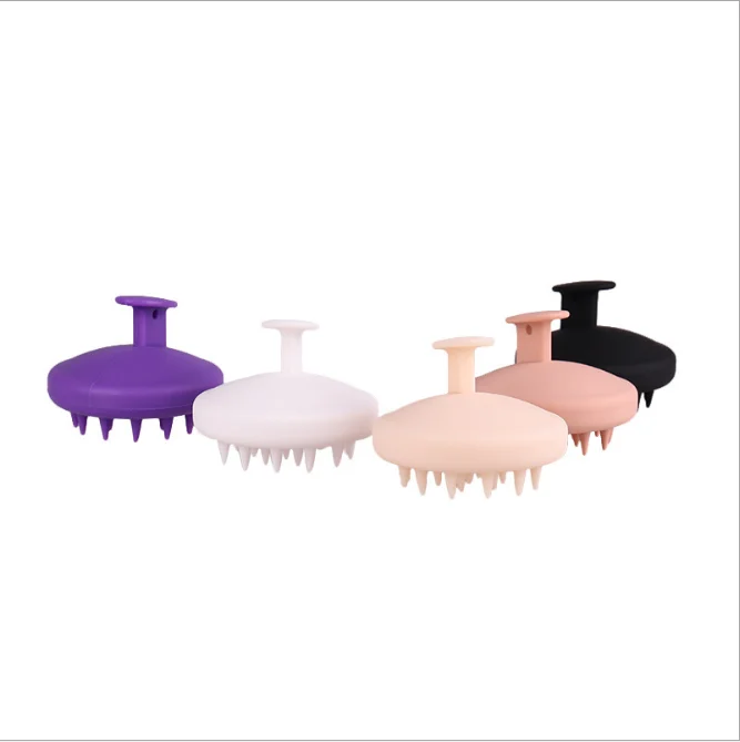 

Manual Head Scalp Massage Brush for Scalp Care Hair Cleaning Shower Hair Scalp Massager Shampoo Brush, 6+customized color