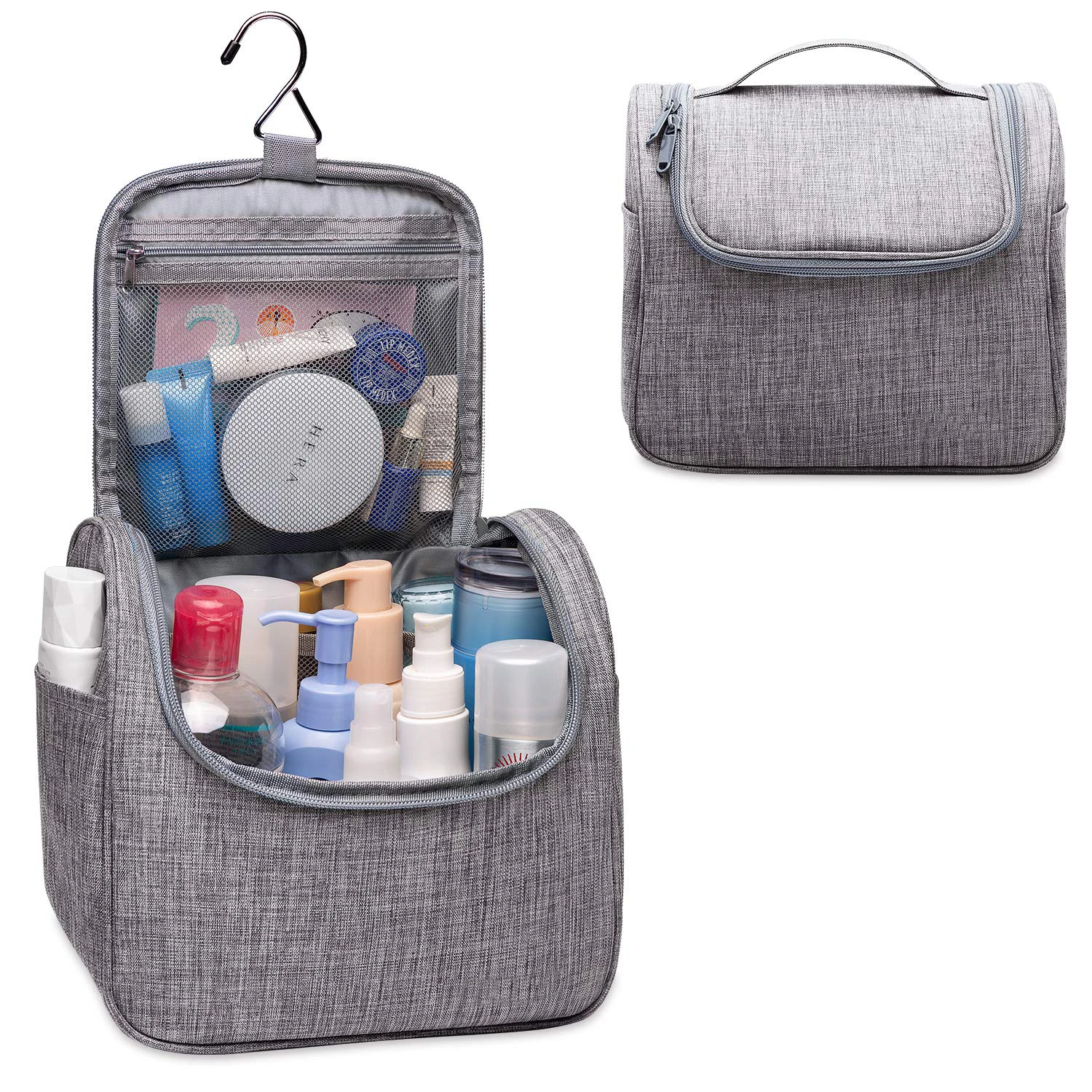 

New Portable Toiletry Bag Unisex Hanging Bathroom Bag Travel Toiletry Bag With Multipockets Brush Holder