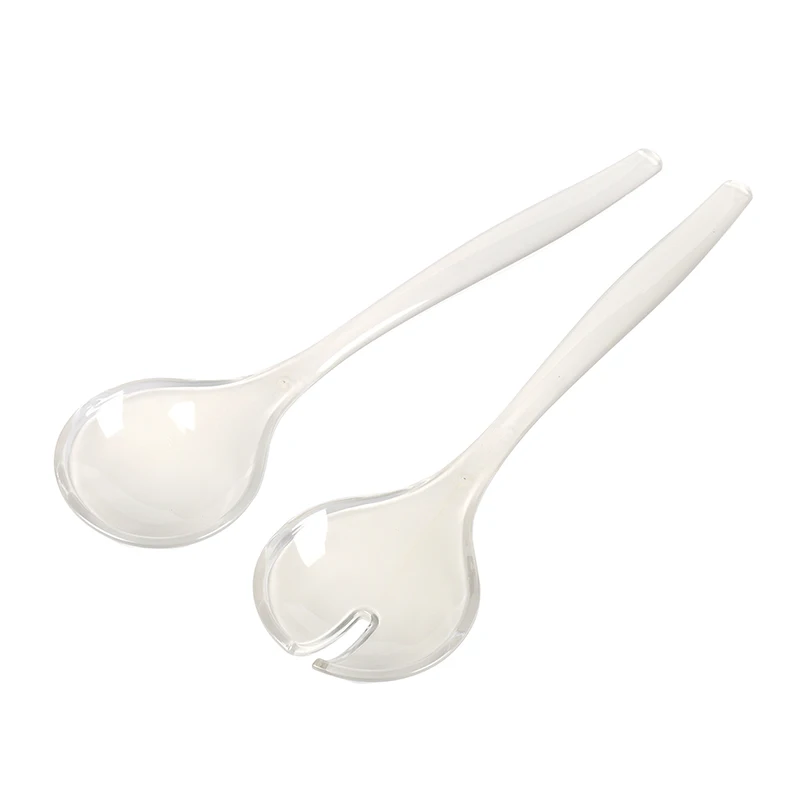 

2021 New latest Release Simple and modern Salad Server Sets with Salad Spoon, White