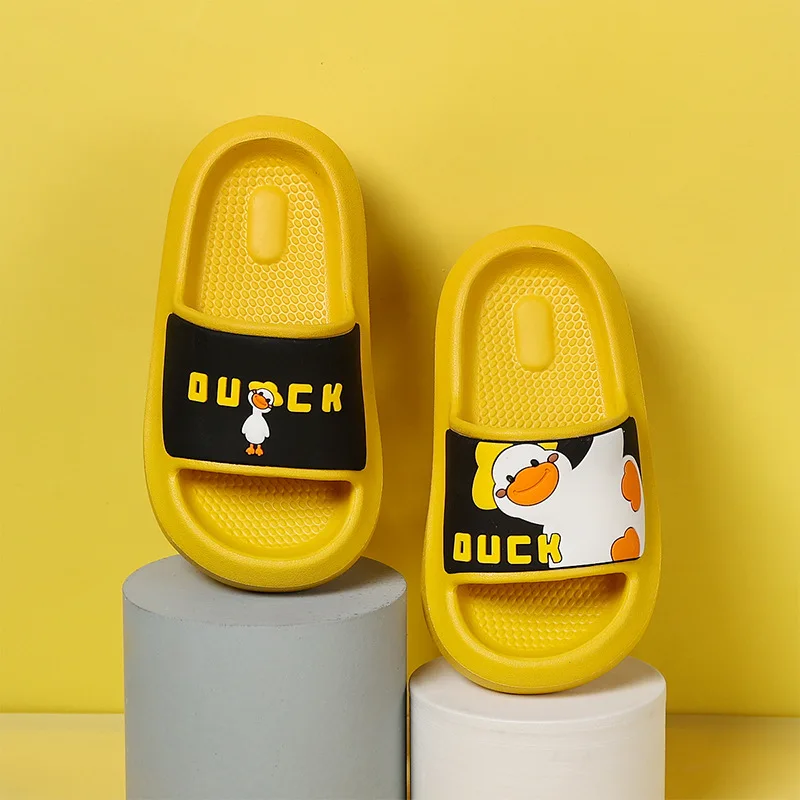 

New Home Cute Cartoon Animal Print Sandals Mules Clogs Summer Baby Boys Girls Flat Toddler Slippers Children Garden Shoes 2022