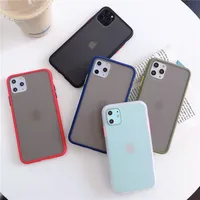 

Simple Matte Contrast Color Cover for iphone 11 Pro Max XR X XS Max Phone Cases for iphone 7 8 plus Ultra-thin Soft Hard Case