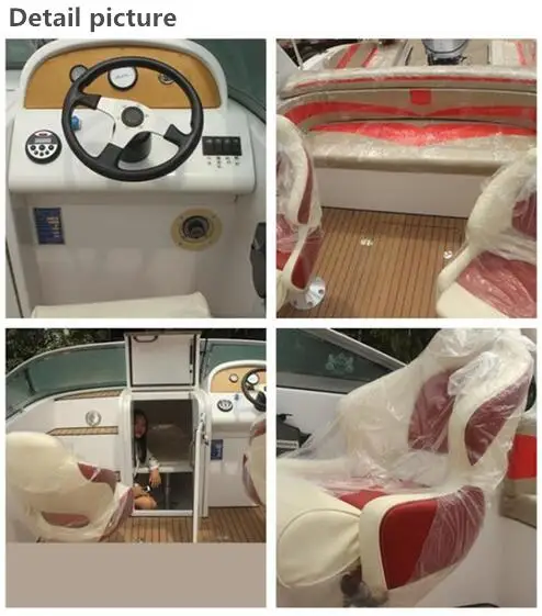7.3m fiberglass fishing boat yacht with good price from flit boat co