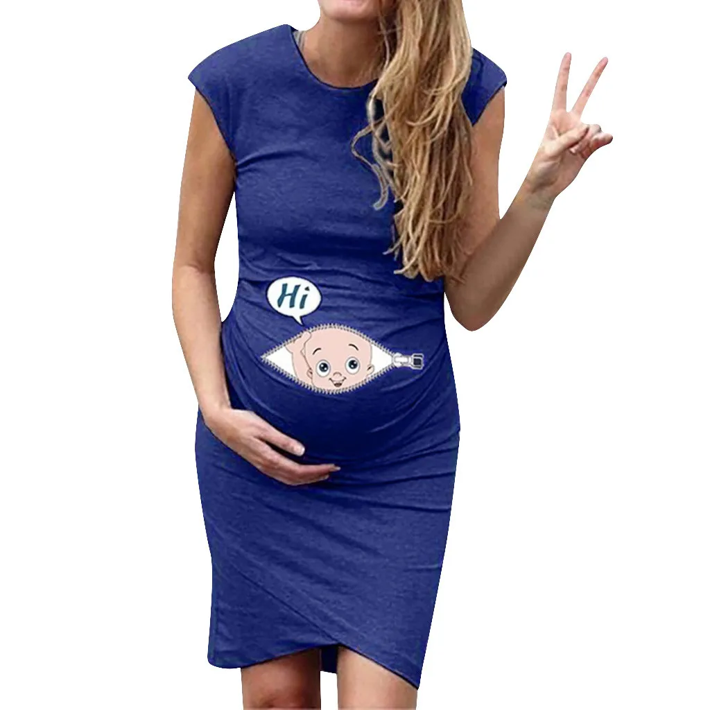

Women's Dresses Summer sleeveless Pregnancy Maternity Dress Cartoon Letter Dress Pregnancy Maternity Summer Hot Sale