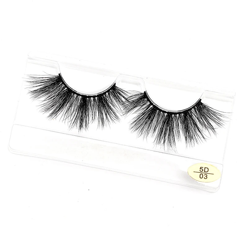 

2020 Fluffy 5D Mink Eyelashes 100% Real Mink Eyelashes Private Label Factory Price