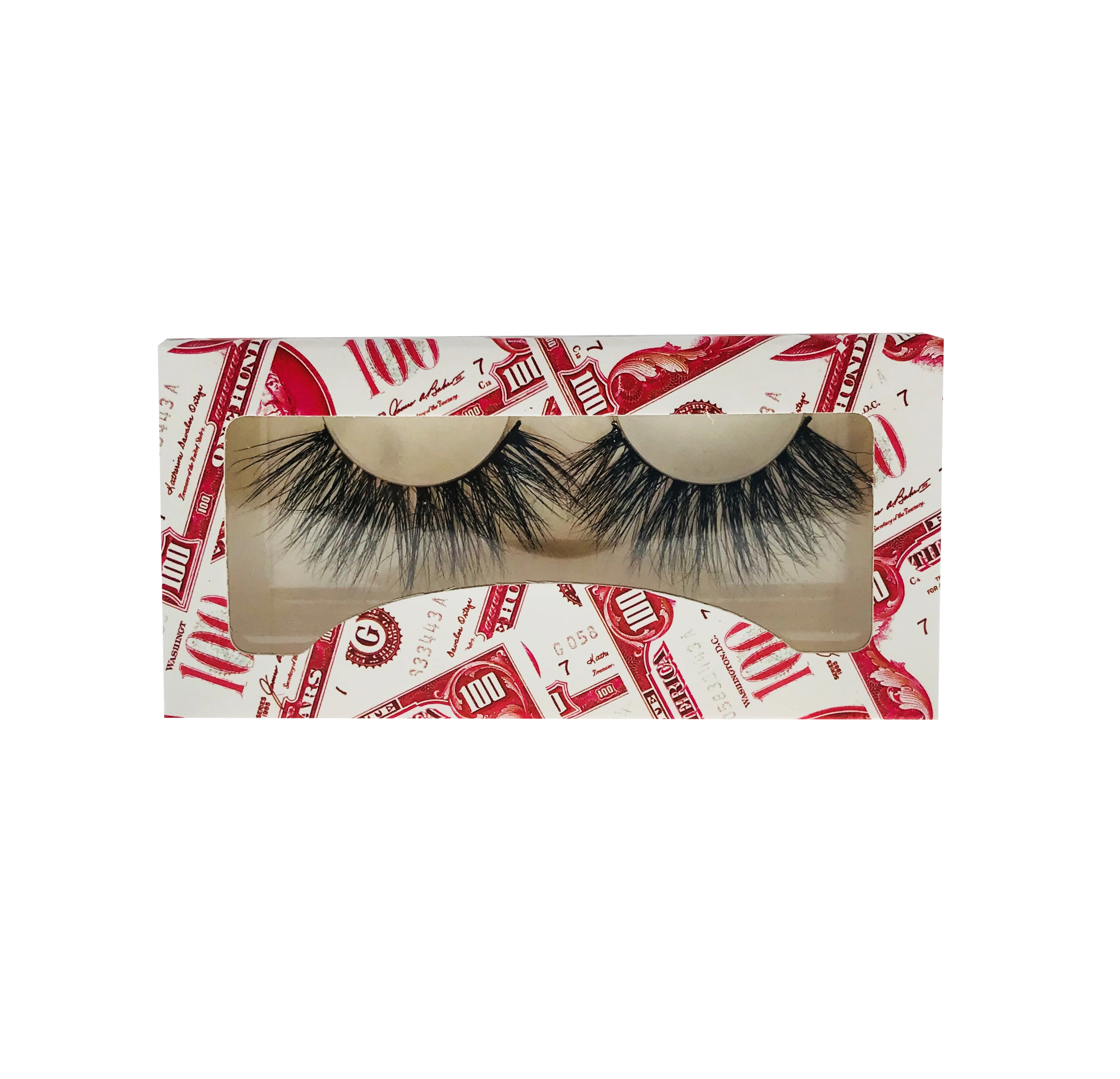 

2021 new design 3d mink lashes with custom box, Black